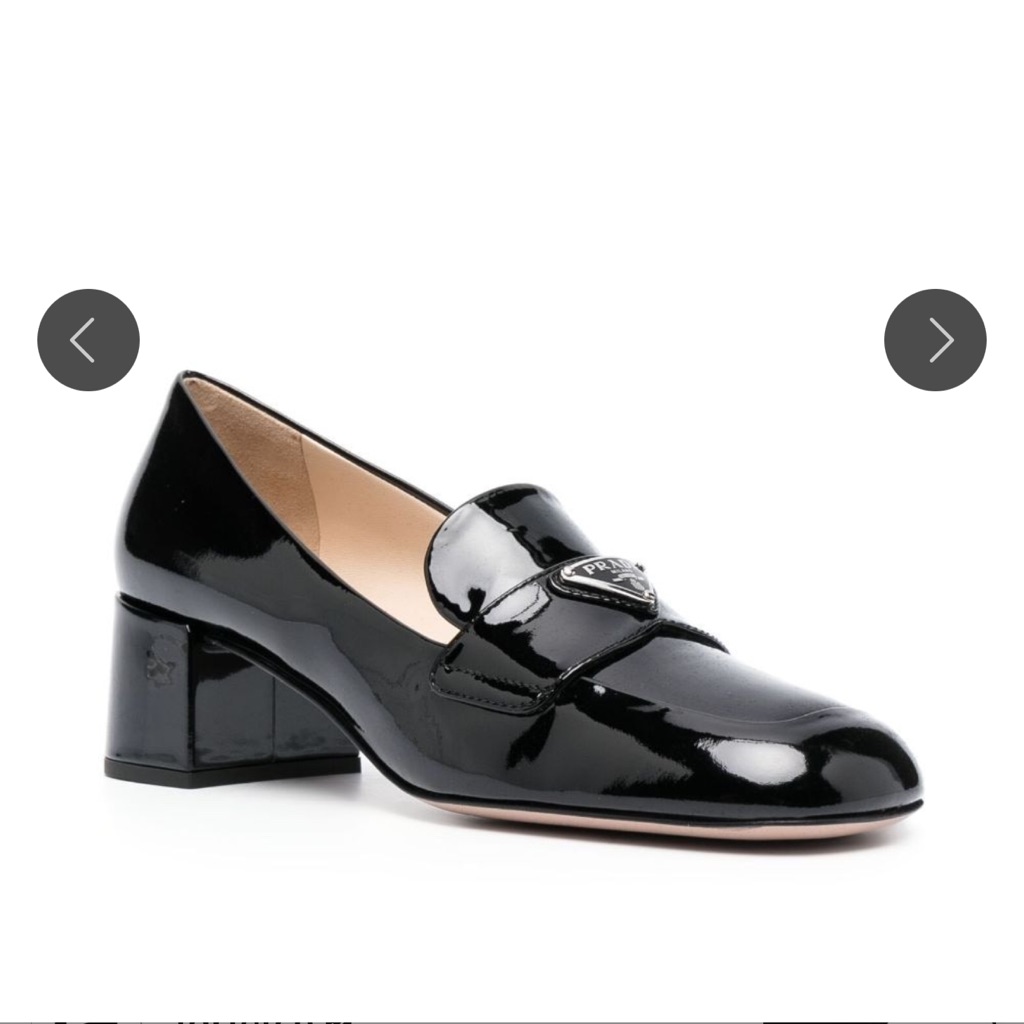 Prada Glossy Black Loafers
